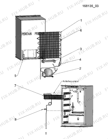 Взрыв-схема холодильника Aeg Electrolux SW988204I LI - Схема узла Functional parts 267